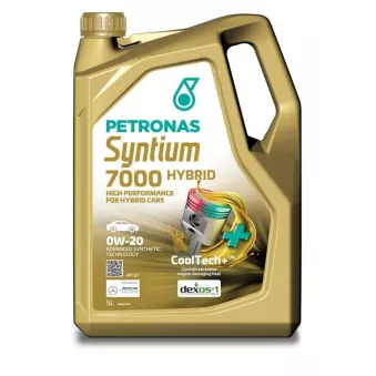 Huile moteur 0W-20 SYNTIUM 7000 HYBRID - 5L PETRONAS