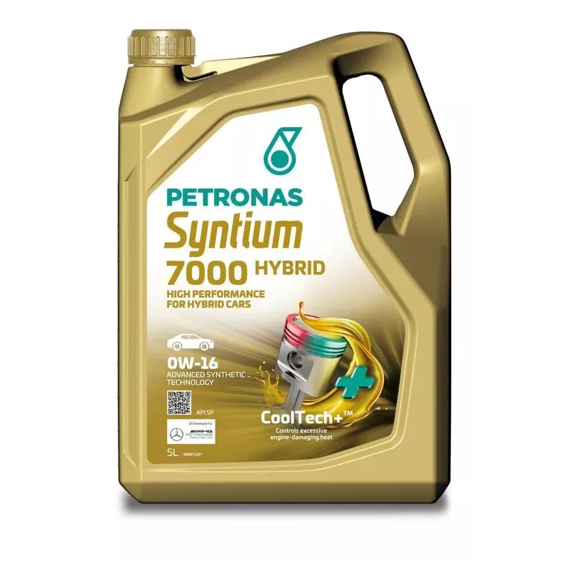 Huile moteur 0W-16 SYNTIUM 7000 HYBRID – 5L PETRONAS 70735M12EU