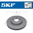 Jeu de 2 disques de frein avant SKF VKBD 81382 V1 - Visuel 1