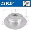 Jeu de 2 disques de frein avant SKF VKBD 90787 S1 - Visuel 2