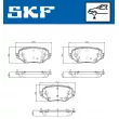 Jeu de 4 plaquettes de frein avant SKF VKBP 81300 - Visuel 2