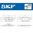 Jeu de 4 plaquettes de frein avant SKF VKBP 81304 - Visuel 2