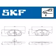 Jeu de 4 plaquettes de frein avant SKF VKBP 81312 - Visuel 2