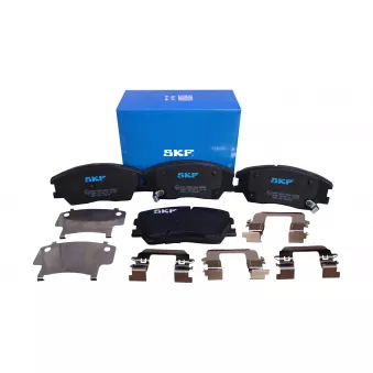 Jeu de 4 plaquettes de frein avant SKF