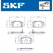Jeu de 4 plaquettes de frein avant SKF VKBP 81363 A - Visuel 2