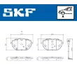 Jeu de 4 plaquettes de frein avant SKF VKBP 81367 E - Visuel 2