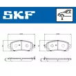 Jeu de 4 plaquettes de frein avant SKF VKBP 81383 A - Visuel 2