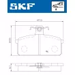 Jeu de 4 plaquettes de frein avant SKF VKBP 81392 - Visuel 2