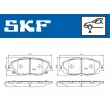 Jeu de 4 plaquettes de frein avant SKF VKBP 81404 - Visuel 2