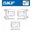 Jeu de 4 plaquettes de frein avant SKF VKBP 81420 E - Visuel 2