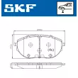 Jeu de 4 plaquettes de frein avant SKF VKBP 81423 E - Visuel 2