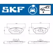 Jeu de 4 plaquettes de frein avant SKF VKBP 85001 EV - Visuel 2