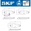 Jeu de 4 plaquettes de frein avant SKF VKBP 85007 EV - Visuel 2