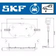 Jeu de 4 plaquettes de frein avant SKF VKBP 85011 EV - Visuel 2