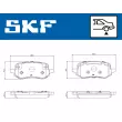 Jeu de 4 plaquettes de frein arrière SKF VKBP 91303 - Visuel 2