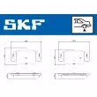 Jeu de 4 plaquettes de frein arrière SKF VKBP 91318 - Visuel 2