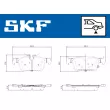 Jeu de 4 plaquettes de frein arrière SKF VKBP 91354 - Visuel 2