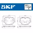 Jeu de 4 plaquettes de frein avant SKF VKBP 91401 - Visuel 2