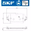 Jeu de 4 plaquettes de frein arrière SKF VKBP 95009 EV - Visuel 2