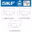 Jeu de 4 plaquettes de frein arrière SKF VKBP 95013 EV - Visuel 2