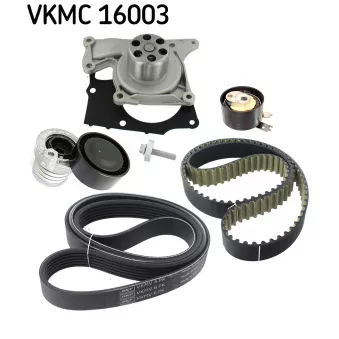 Pompe à eau + kit de courroie crantée SKF VKMC 16003