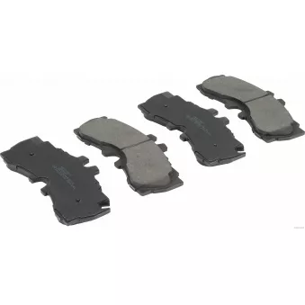 Jeu de 4 plaquettes de frein avant HERTH+BUSS JAKOPARTS