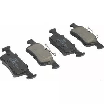 Jeu de 4 plaquettes de frein avant HERTH+BUSS JAKOPARTS