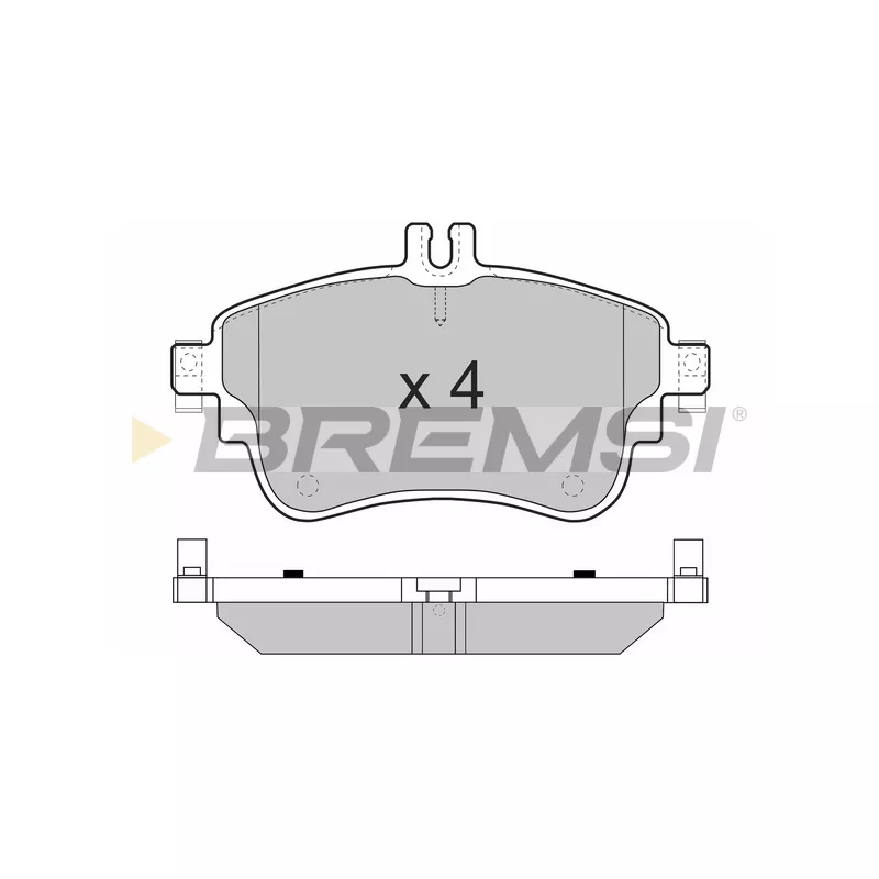 Jeu de 4 plaquettes de frein avant BREMSI BP3497CE