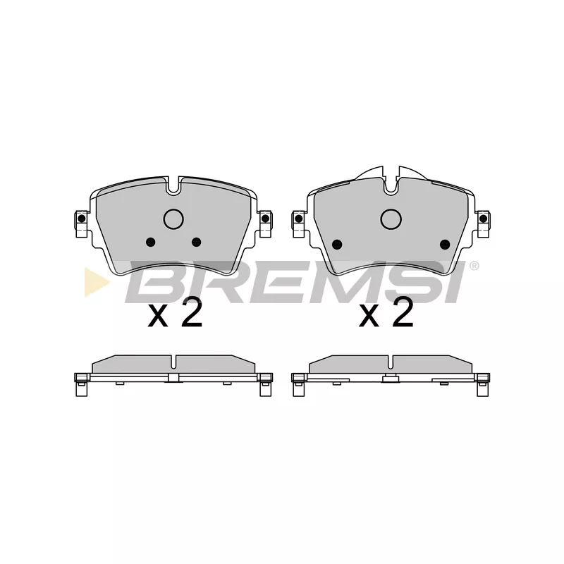 Jeu de 4 plaquettes de frein avant BREMSI BP3639CE