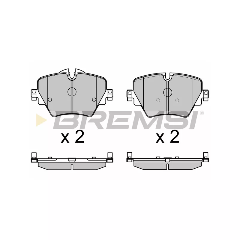 Jeu de 4 plaquettes de frein avant BREMSI BP3643CE