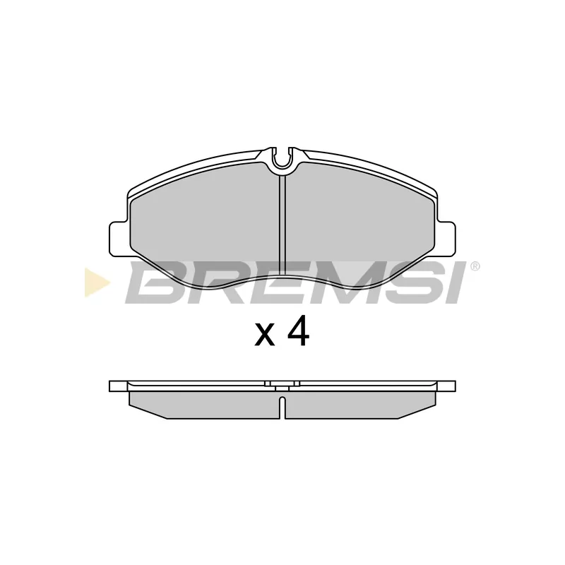 Jeu de 4 plaquettes de frein avant BREMSI BP3733CE
