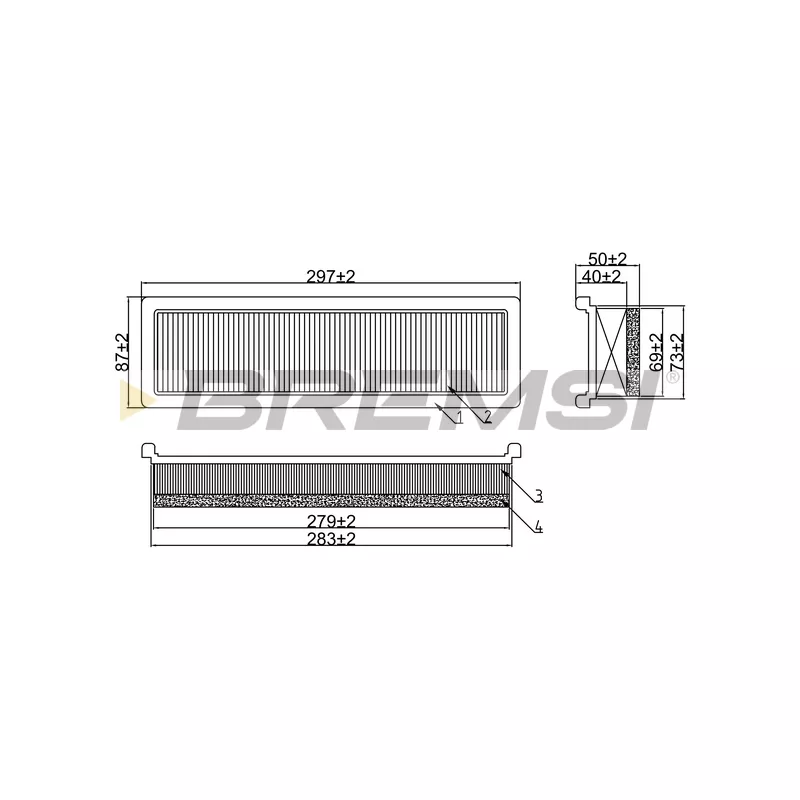 Filtre à air BREMSI FA1597