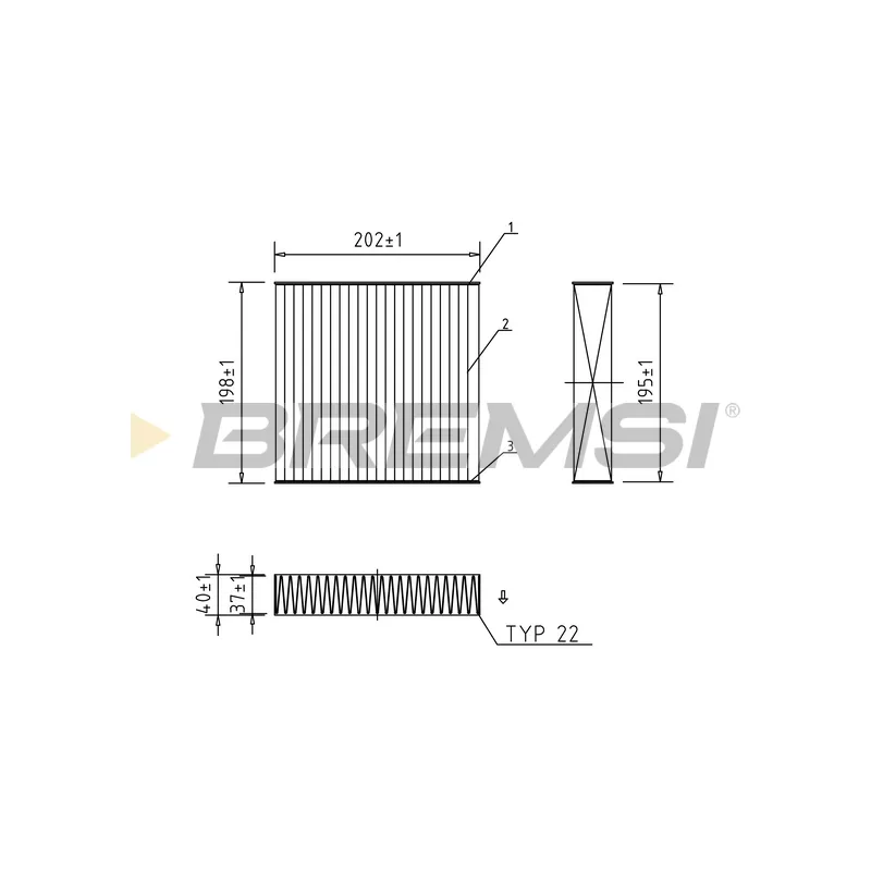 Filtre, air de l'habitacle BREMSI FC0982C