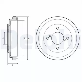 Tambour de frein DELPHI
