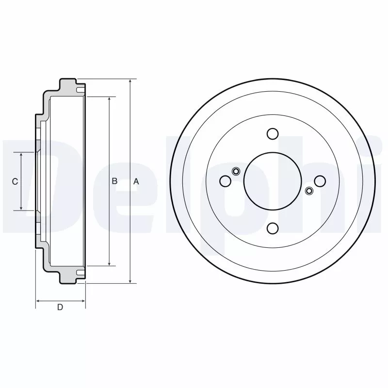 Tambour de frein DELPHI BF651