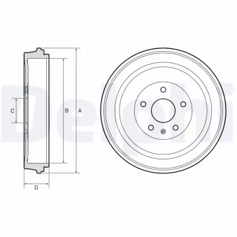 Tambour de frein DELPHI