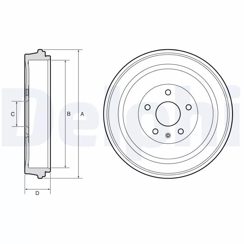 Tambour de frein DELPHI BF653