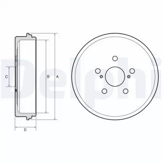 Tambour de frein DELPHI