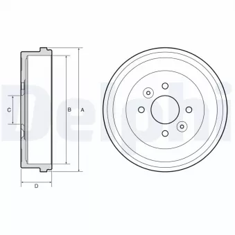 Tambour de frein DELPHI