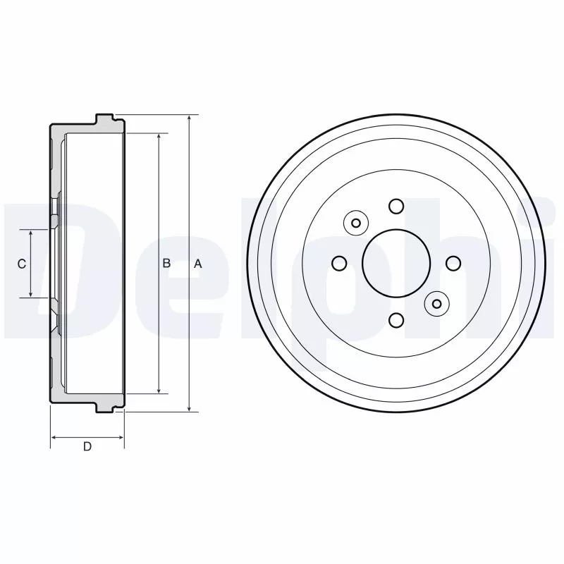 Tambour de frein DELPHI BF658