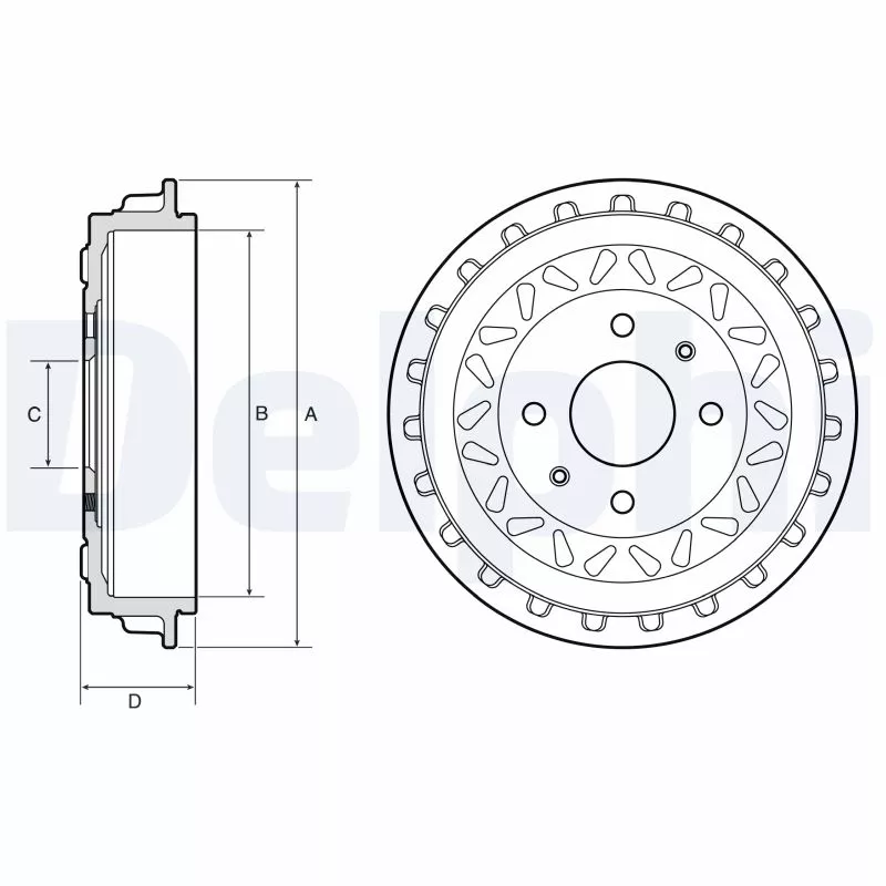 Tambour de frein DELPHI BF663