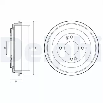 Tambour de frein DELPHI