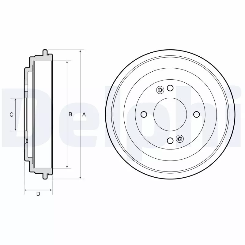 Tambour de frein DELPHI BF665
