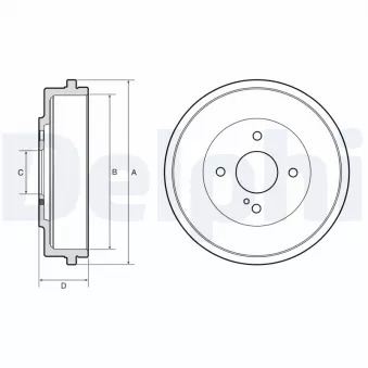 Tambour de frein DELPHI