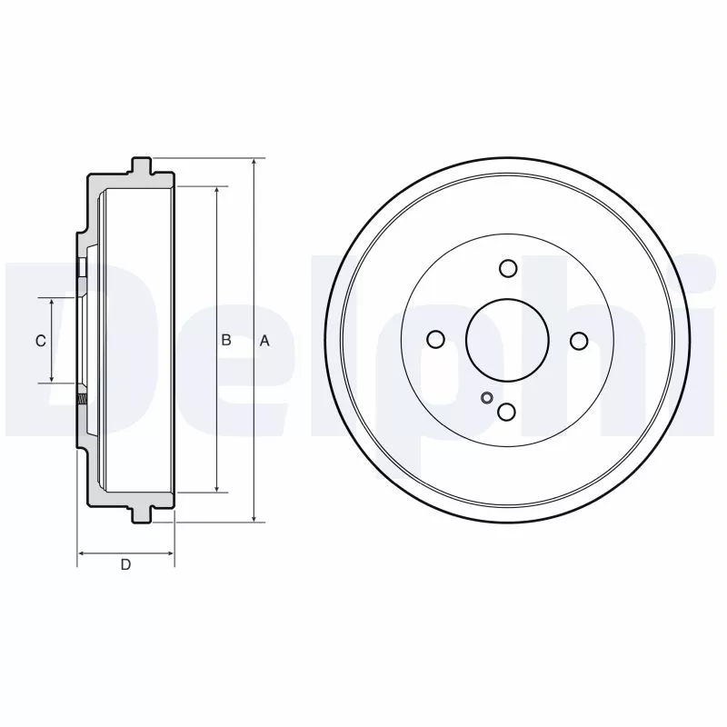 Tambour de frein DELPHI BF666