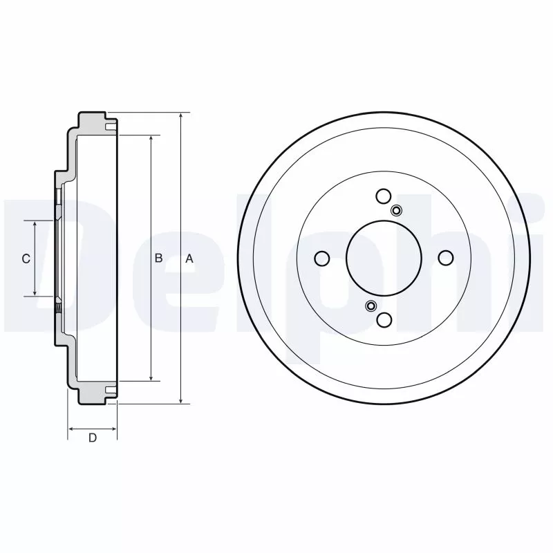 Tambour de frein DELPHI BF673