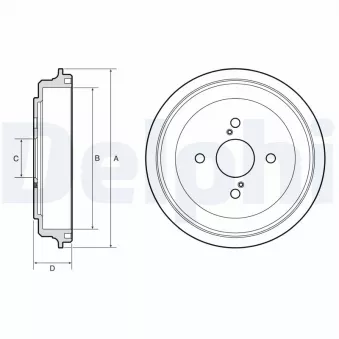Tambour de frein DELPHI