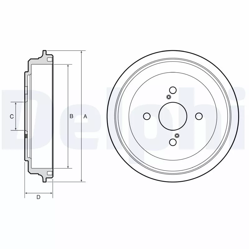 Tambour de frein DELPHI BF674