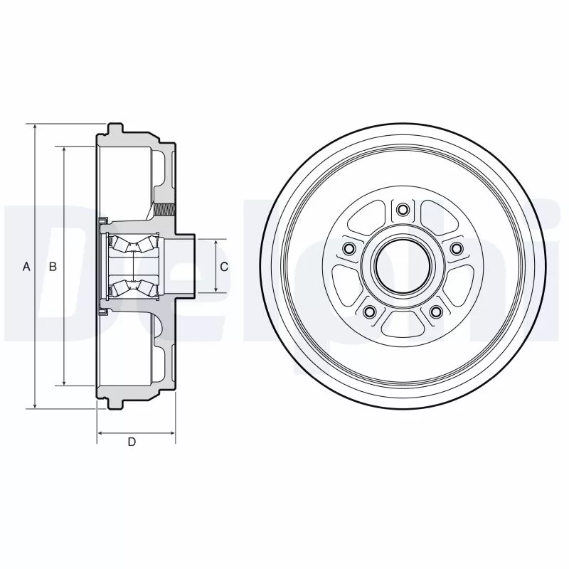 Tambour de frein DELPHI BFR656