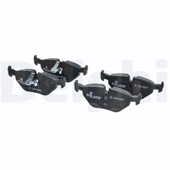 Jeu de 4 plaquettes de frein arrière DELPHI LP1423